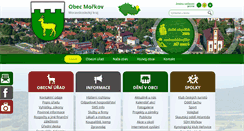 Desktop Screenshot of obec-morkov.cz