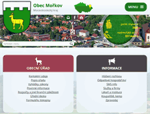 Tablet Screenshot of obec-morkov.cz